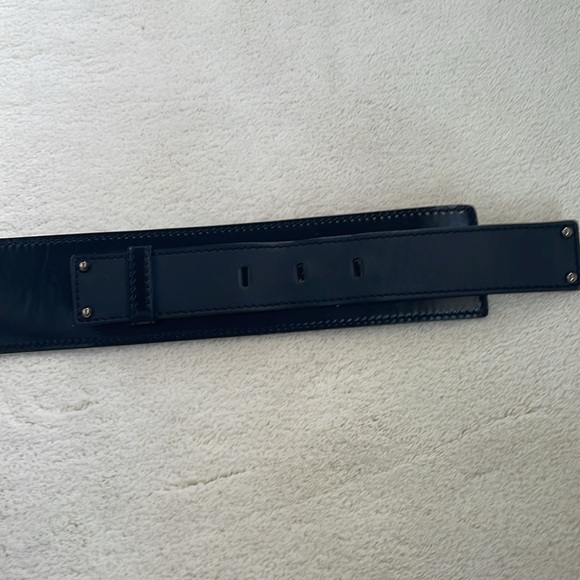 CELINE BLACK LEATHER BELT, XS - Picture 4 of 14